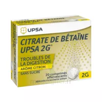 Citrate De Betaïne Upsa 2 G Comprimés Effervescents Sans Sucre Citron 2t/10 à Talence