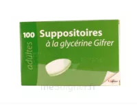 Suppositoire A La Glycerine Gifrer Suppos Adulte Sach/100 à Talence